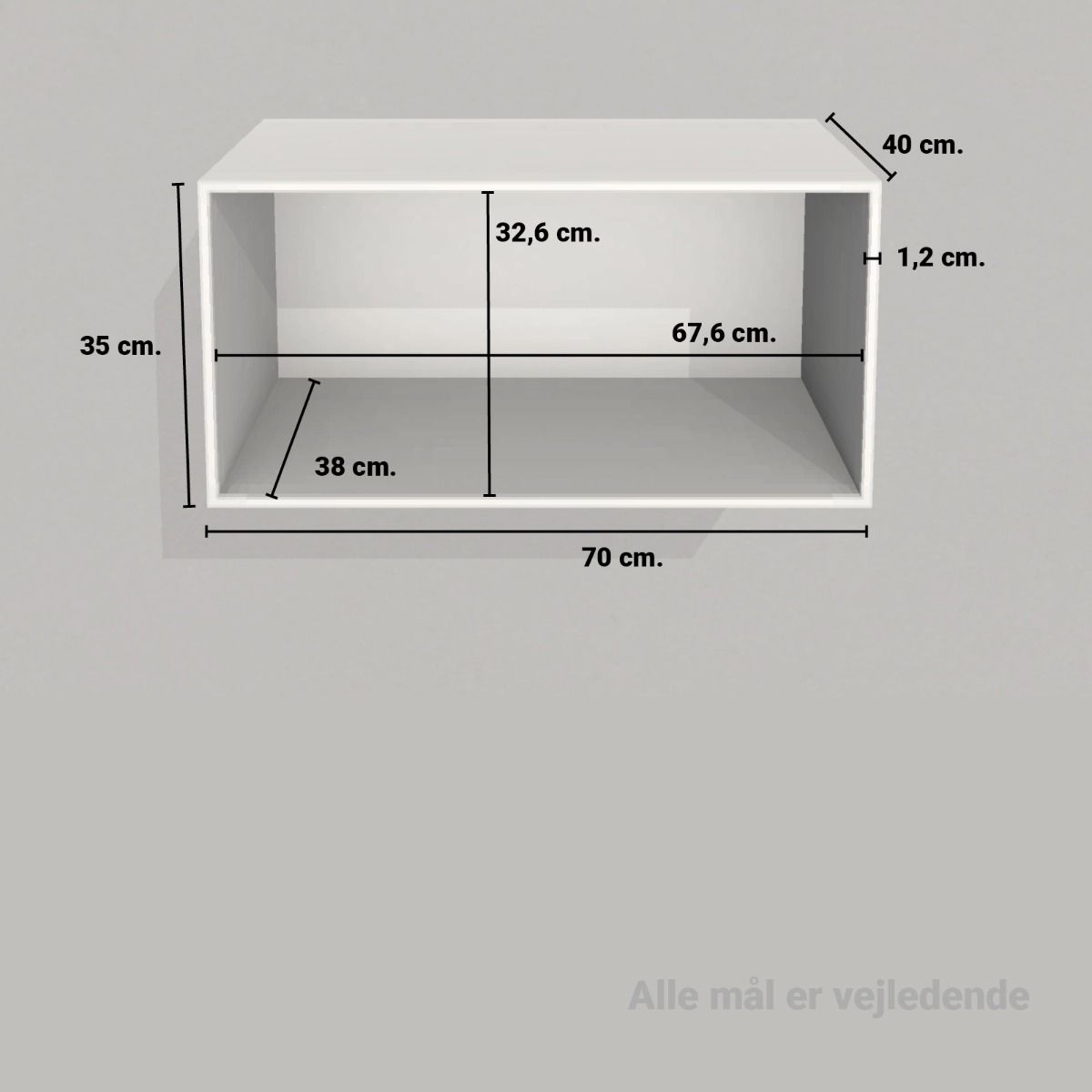 image - kubik_color_halv_reolkasse_1_rum