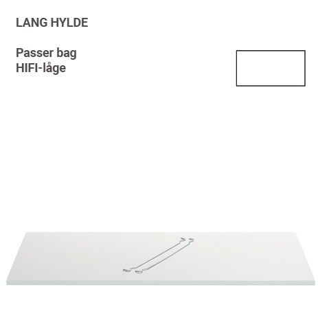 image - Kubik Color hylde - til bag stoflåge / HIFI låge