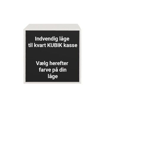 image - Kubik Color låge - lille indvendig – Kvart reolkasse