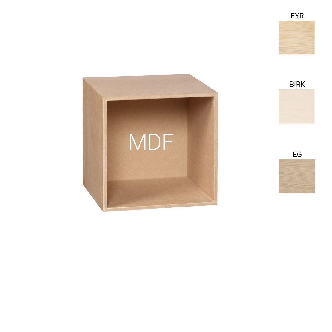 image - Kubik Træ kvart reolkasse - 1 rum