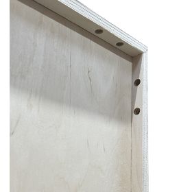 image - Kubik birk halv reolkasse - 2 rum