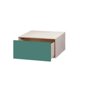 Brick box skuffesektion (opalgrøn front) 45x22,5x45 cm