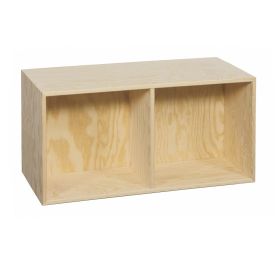 Bogkasse i fyr 60x35x33 cm. 2 rum