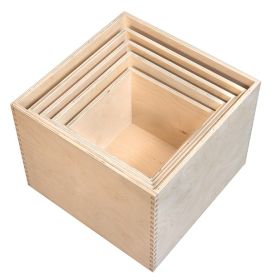 Bogkasse-sæt med 5 kasser