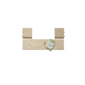 Lille ophængsliste til reoler i D19/32 cm. + birk og eg i D40 cm. (til bredde 35 cm.)