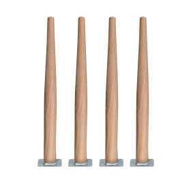 Møbelben i eg H43 cm. LIGE