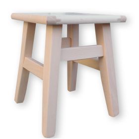 Taburet i bøg H27 cm.