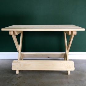 Klapbænk i ubehandlet fyr