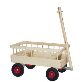 Trækvogn / Legevogn til 4 personer (lufthjul)