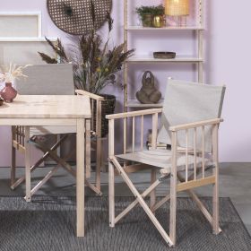 Instruktørstol (hør betræk)