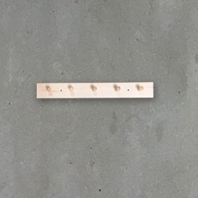 Knagerække med 5 knager - fyr