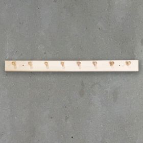 Knagerække med 8 knager - fyr