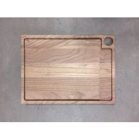 Skærebræt valnød (30x40 cm) med saftrille