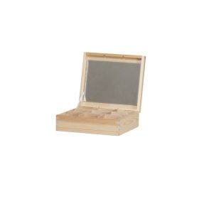 Smykkeskrin med spejl 24x21x8 cm.