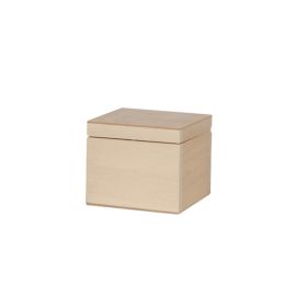 Æske i træ - med låg - 16x16x16 cm.