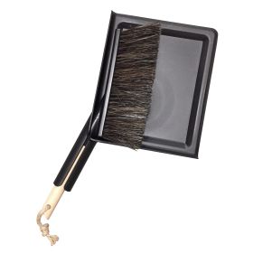 Håndkost og fejeblad (sort)