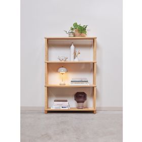 Søjlereol - reol i eg med 4 hylder