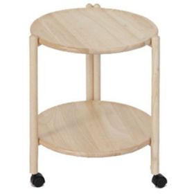 Rundt bakkebord, Naturlakeret