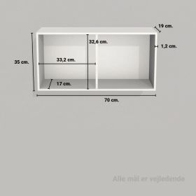 image - Kubik eg halv reolkasse - 2 rum