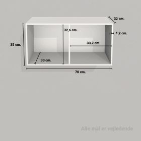 image - Kubik eg halv reolkasse - 2 rum