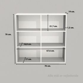 image - Kubik Color hel reolkasse 6 rum