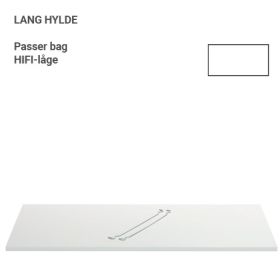 KUBIK Color hylde - til bag stoflåge / HIFI låge