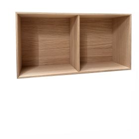 KUBIK eg 70x35 cm. - halv reolkasse - 2 rum