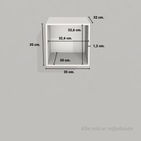 image - Kubik Color kvart reolkasse - 1 rum