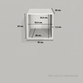 image - Kubik eg kvart reolkasse - 1 rum