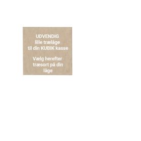 KUBIK Træ låge - lille UDVENDIG