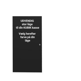 KUBIK Color låge - stor UDVENDIG