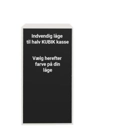 KUBIK Color låge - stor indvendig - Halv reolkasse