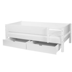 Seng med skuffer, snow white (90x200)