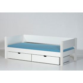 Briks med skuffer, snow white (90x200)