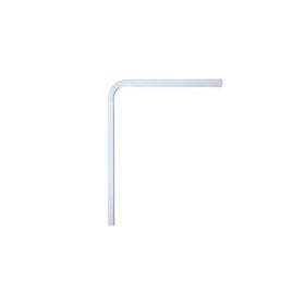 Hyldeknægt hvid metal 25 x 30 cm