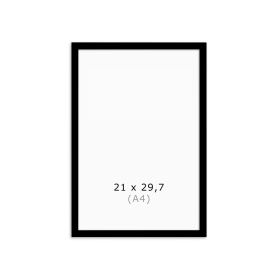 image - ramme_sort_A4