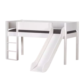 Halvhøj seng (køjeseng) m/rutsjebane, snow white (90x200)