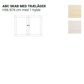 ABC Skab med trælåge