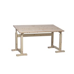 Skrivebord i ubehandlet fyr (L150 cm.)