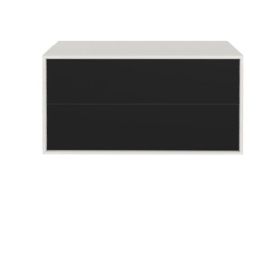 2 brede skuffer (PUSH) til KUBIK Color halv reolkasse - 1 rum