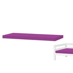 Springmadras 190 cm. (lilla betræk)