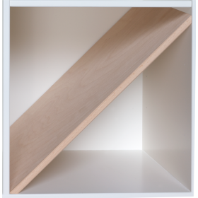 KUBIK Træ skrå vinhylde