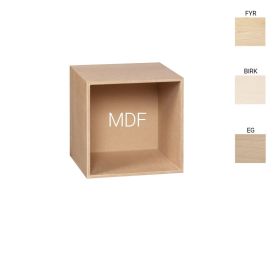 KUBIK Træ 35x35 cm. - kvart reolkasse - 1 rum